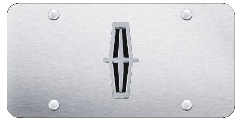 Lincoln Verticle (Black Fill) License Plate - Official Licensed