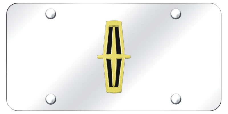 Lincoln Verticle (Black Fill) License Plate - Official Licensed