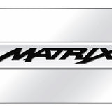 Toyota Matrix Name Mini Plate - Chrome on Mirrored - Official Licensed