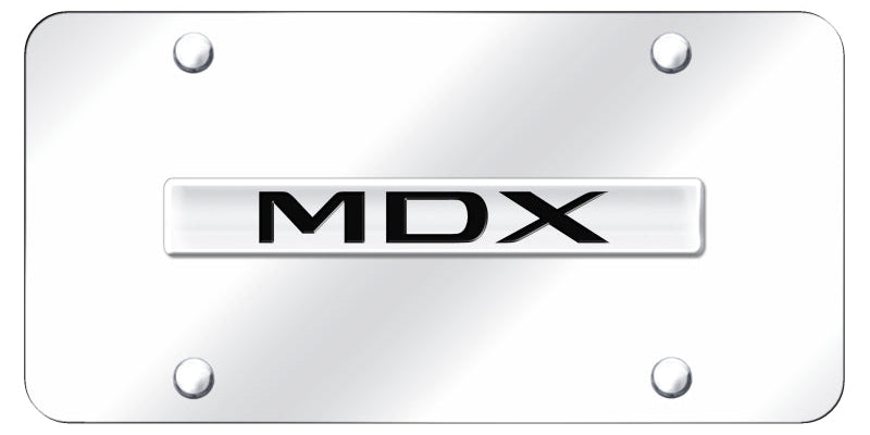 Acura MDX Name License Plate - Chrome Logo - Official Licensed