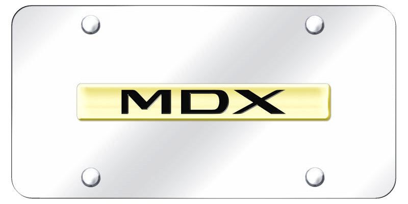 Acura MDX Name License Plate - Chrome Logo - Official Licensed