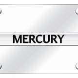 Mercury Name License Plate - Chrome on Mirrored - Official Licensed