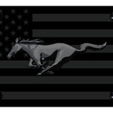 Ford Mustang BlkPearl License Plate - UV Subdued Flag - Official Licensed