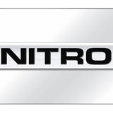 Dodge Nitro Name Mini Plate - Chrome on Mirrored - Official Licensed