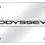 Honda Odyssey Name License Plate - Chrome on Mirrored - Official Licensed