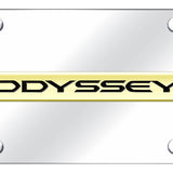 Honda Odyssey Name License Plate - Gold on Mirrored - Official Licensed