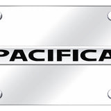 Chrysler Pacifica Name License Plate - Chrome on Mirrored - Official Licensed