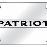 Jeep Patriot Name License Plate - Chrome on Mirrored - Official Licensed