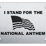 Stand 4 Anthem License Plate - Laser Etched Brushed - Official Licensed