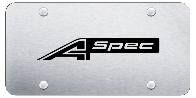 Acura A-Spec License Plate - Laser Etched - Official Licensed