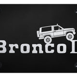 Ford Bronco II Climbing License Plate - Laser Etched - Official Licensed