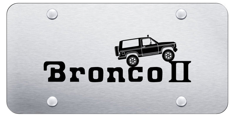 Ford Bronco II Climbing License Plate - Laser Etched - Official Licensed