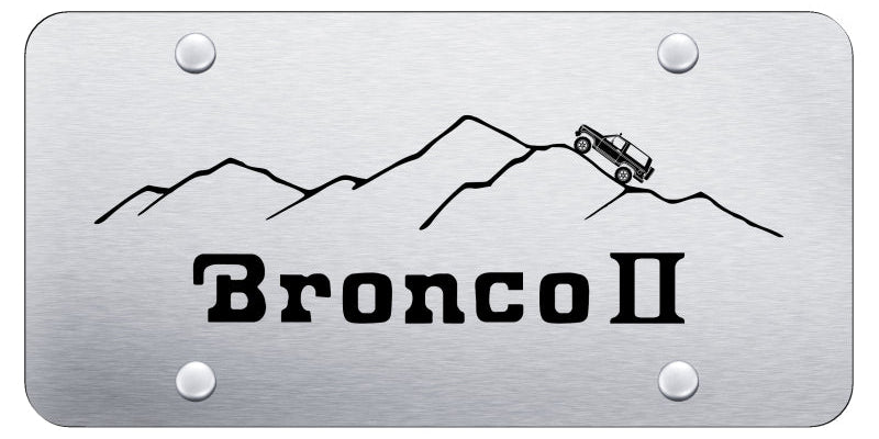 Ford Bronco II Mountain License Plate - Laser Etched - Official Licensed