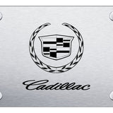 Cadillac (New) License Plate - Laser Etched Brushed - Official Licensed