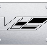 Cadillac V Logo License Plate - Laser Etched Brushed - Official Licensed