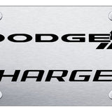 Dodge Charger License Plate - Laser Etched Brushed - Official Licensed