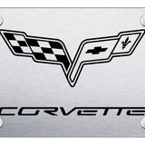 Chevrolet Corvette C6 License Plate - Laser Etched Black - Official Licensed