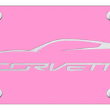 Chevrolet Corvette C7 Profile License Plate - Official Licensed