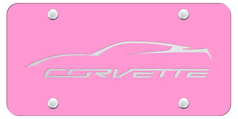 Chevrolet Corvette C7 Profile License Plate - Official Licensed