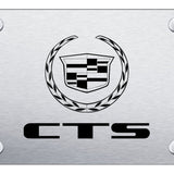 Cadillac CTS (Name and Logo) License Plate - Laser Etched Brushed - Official Licensed