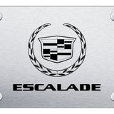 Cadillac Escalade License Plate - Laser Etched Brushed - Official Licensed