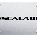 Cadillac Escalade (Name Only) License Plate - Laser Etched Brushed - Official Licensed