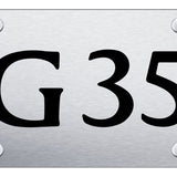 Infiniti G35 License Plate - Laser Etched Brushed - Official Licensed