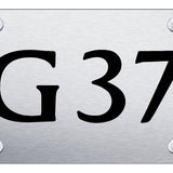 Infiniti G37 License Plate - Laser Etched Brushed - Official Licensed
