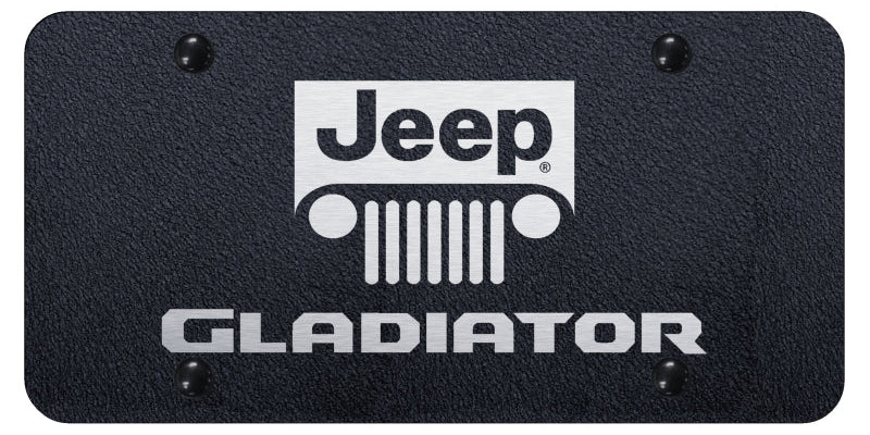 Jeep Gladiator Name and Logo Mini Plate - Laser Etched - Official Licensed
