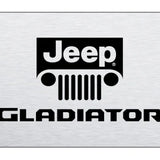 Jeep Gladiator Name and Logo Mini Plate - Laser Etched - Official Licensed