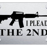 I Plead the Second License Plate - Laser Etched - Official Licensed