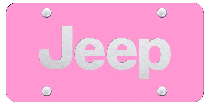Jeep License Plate - Laser Etched - Official Licensed