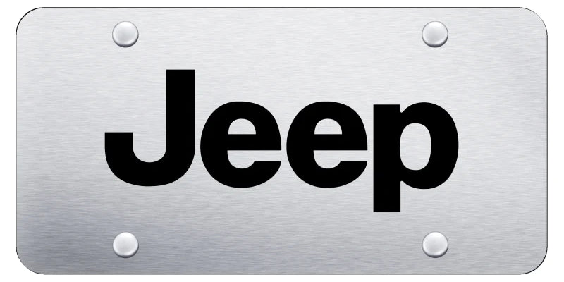 Jeep License Plate - Laser Etched - Official Licensed