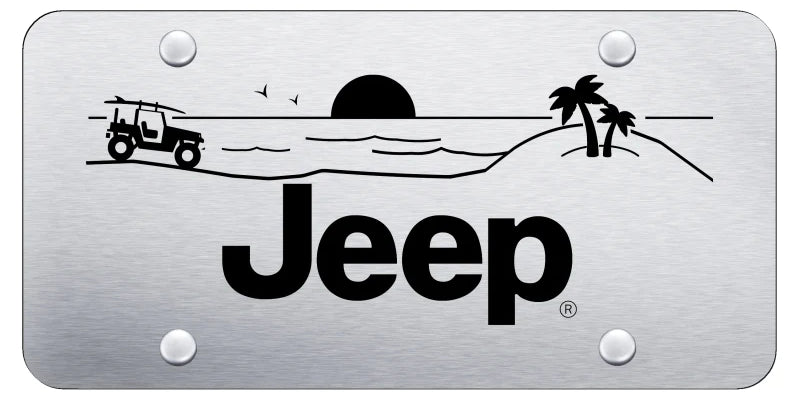 Jeep Beach License Plate - Laser Etched - Official Licensed