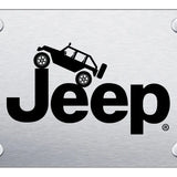 Jeep Climbing License Plate - Laser Etched - Official Licensed