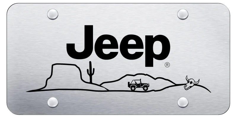 Jeep Desert License Plate - Laser Etched - Official Licensed