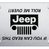 Jeep Grill (Roll) License Plate - Laser Etched - Official Licensed