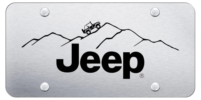 Jeep Mountain License Plate - Laser Etched - Official Licensed