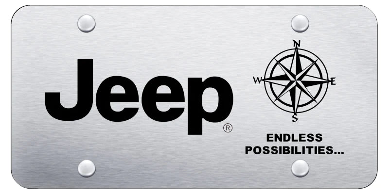 Jeep Endless License Plate - Laser Etched - Official Licensed