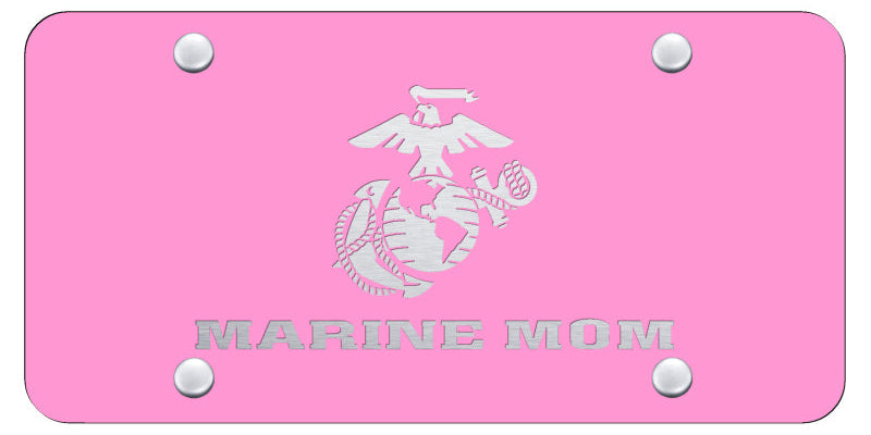 Marine Mom License Plate - Laser Etched - Official Licensed
