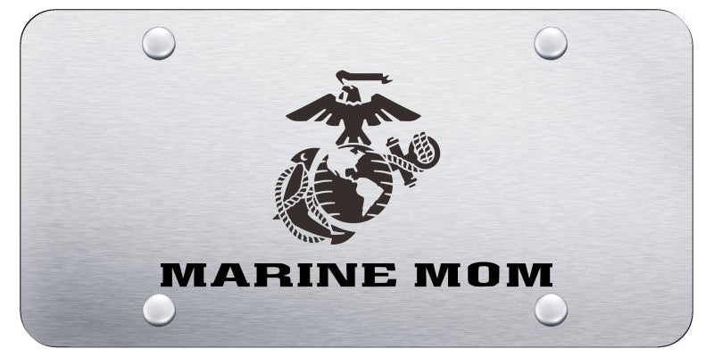 Marine Mom License Plate - Laser Etched - Official Licensed