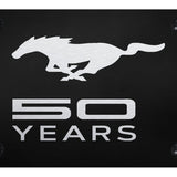 Ford Mustang 50 Years License Plate - Laser Etched Black - Official Licensed