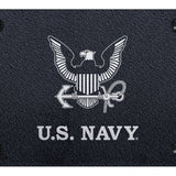 U.S. Navy Insignia License Plate - Laser Etched Rugged Black - Official Licensed