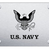 U.S. Navy Insignia License Plate - Laser Etched Brushed - Official Licensed