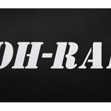 OOH-RAH! Mini Plate - Laser Etched Black - Official Licensed