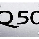 Infiniti Q50 License Plate - Laser Etched - Official Licensed