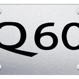 Infiniti Q60 License Plate - Laser Etched - Official Licensed