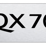 Infiniti QX70 Mini Plate - Laser Etched - Official Licensed