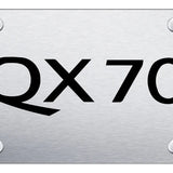 Infiniti QX70 License Plate - Laser Etched - Official Licensed