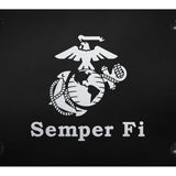 Semper Fi License Plate - Laser Etched Black - Official Licensed